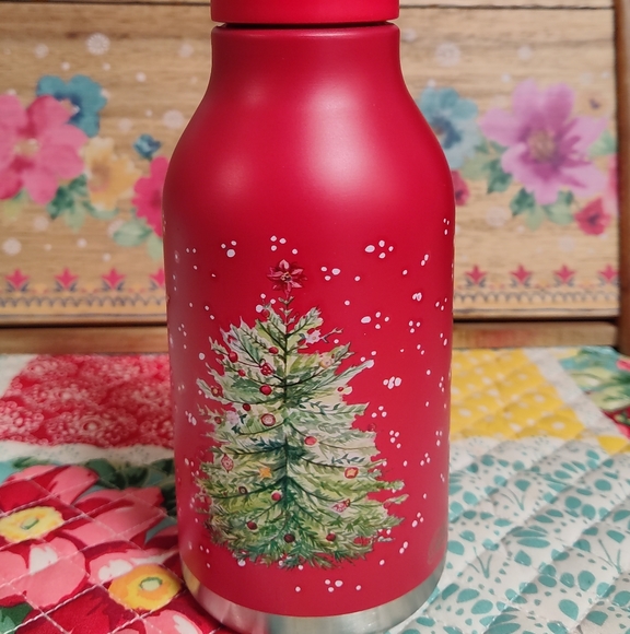🌺🎄 RARE New 2021 Pioneer Woman Holiday Tree 12-Ounce Stainless Steel Mug - Picture 2 of 6